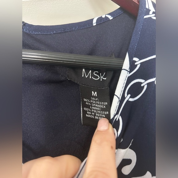 MSK Navy Jumper. Genie Wide Leg with tie waist. NWT. - Picture 8 of 8